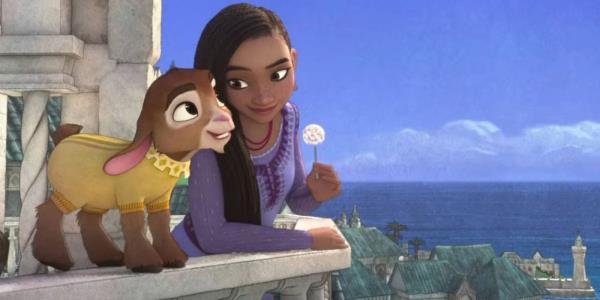 Asha and Valentino the goat in Disney's Wish
