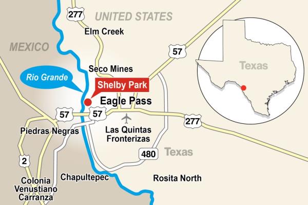 Map of Eagle Pass