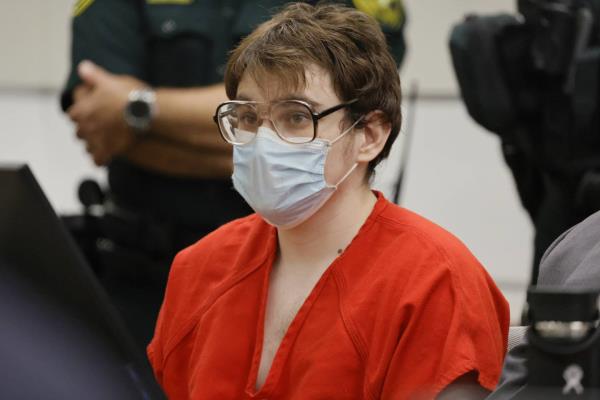 Nikolas Cruz listens to victim impact statements on Wednesday.